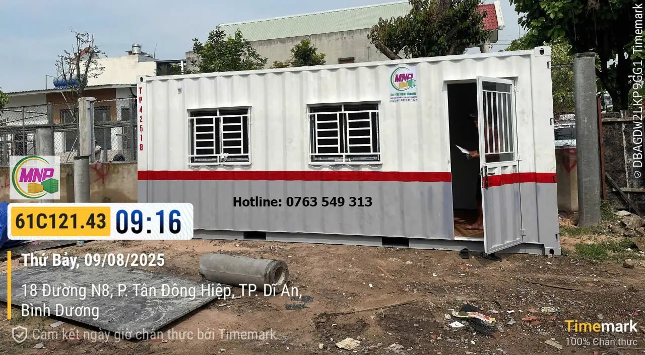 mẫu container Văn Ph&ograve;ng 20 Feet