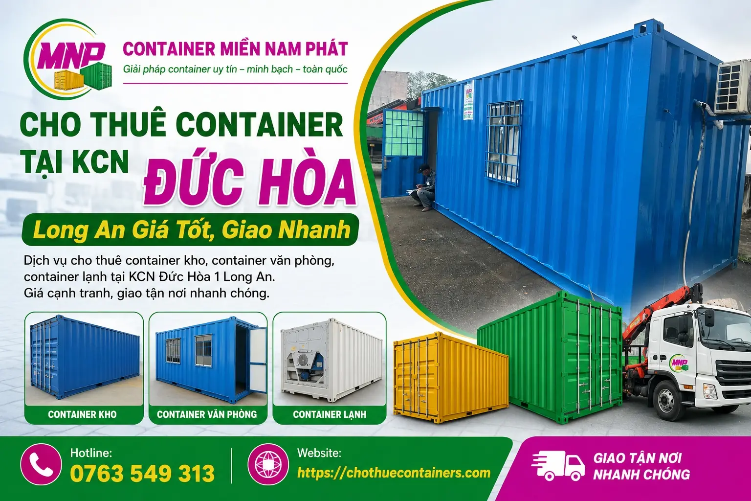 Cho Thuê Container Tại KCN Đức Hòa Long An
