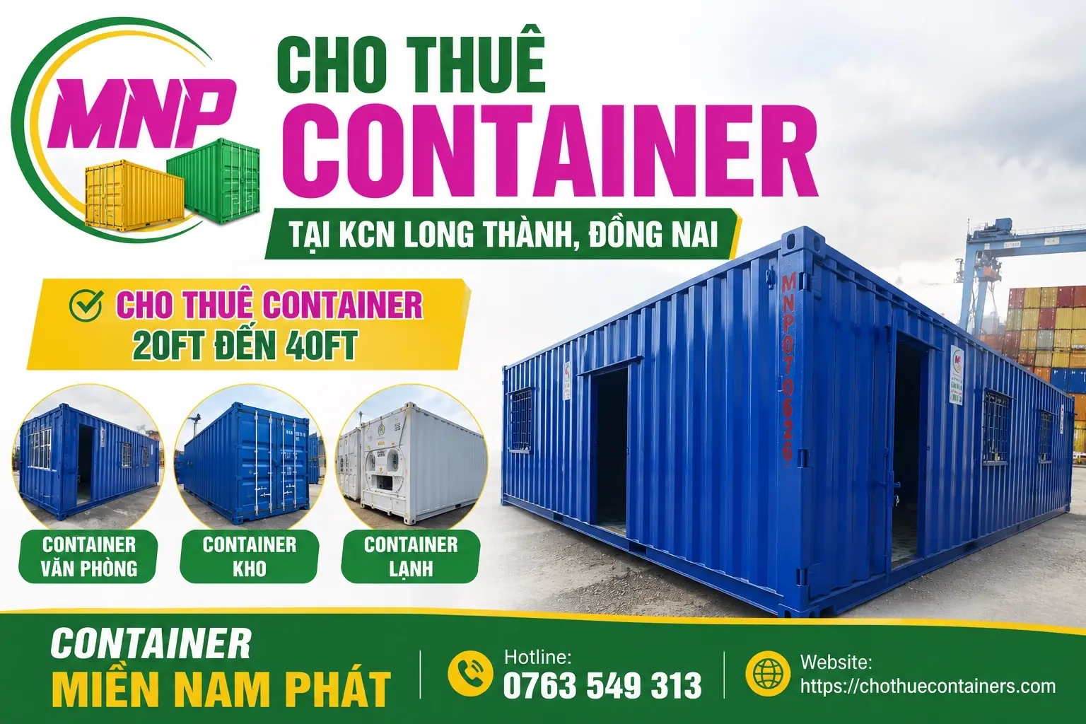 Cho Thuê Container Tại KCN Long Thành Giá Tốt