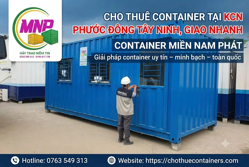 Cho Thu&ecirc; Container Tại KCN Phước Đ&ocirc;ng
