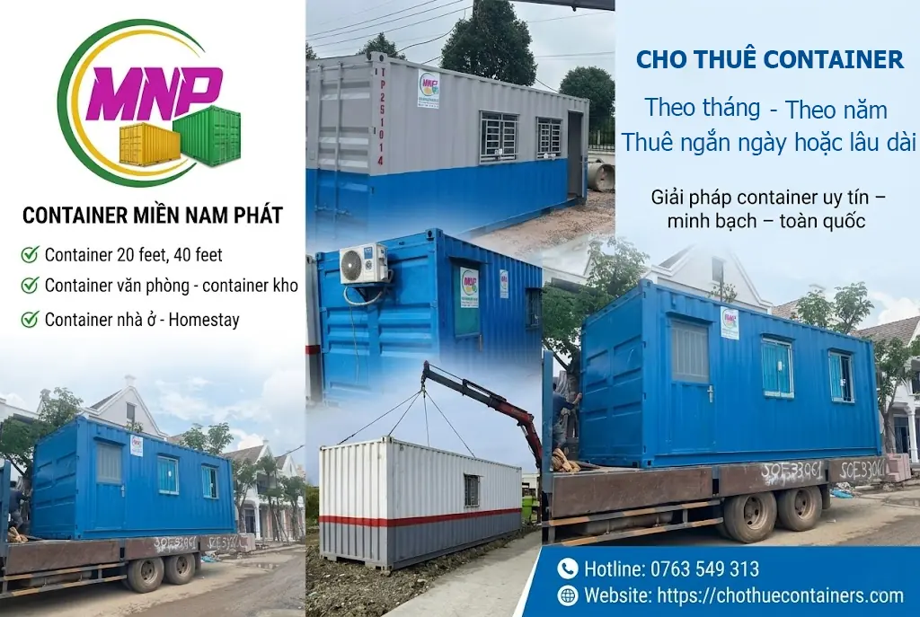 container miền nam phát